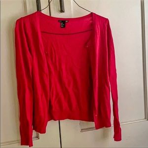 H&M basic pink cardigan